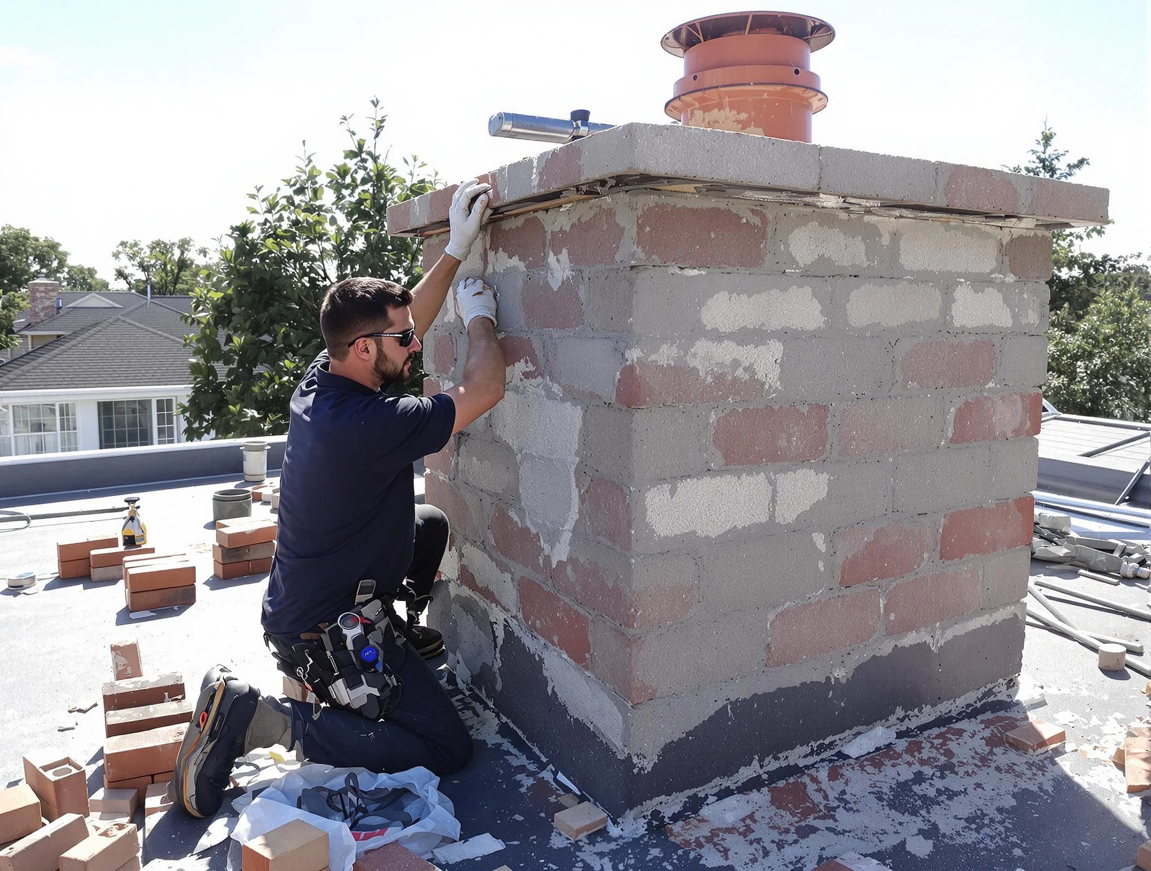 Advanced chimney repair process by Senoia Chimney Sweep in Senoia, GA