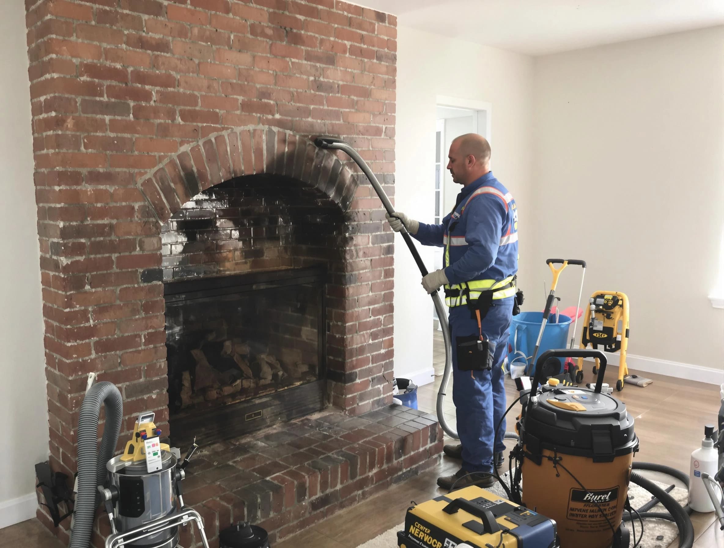 Senoia Chimney Sweep expert performing detailed chimney sweep in Senoia, GA