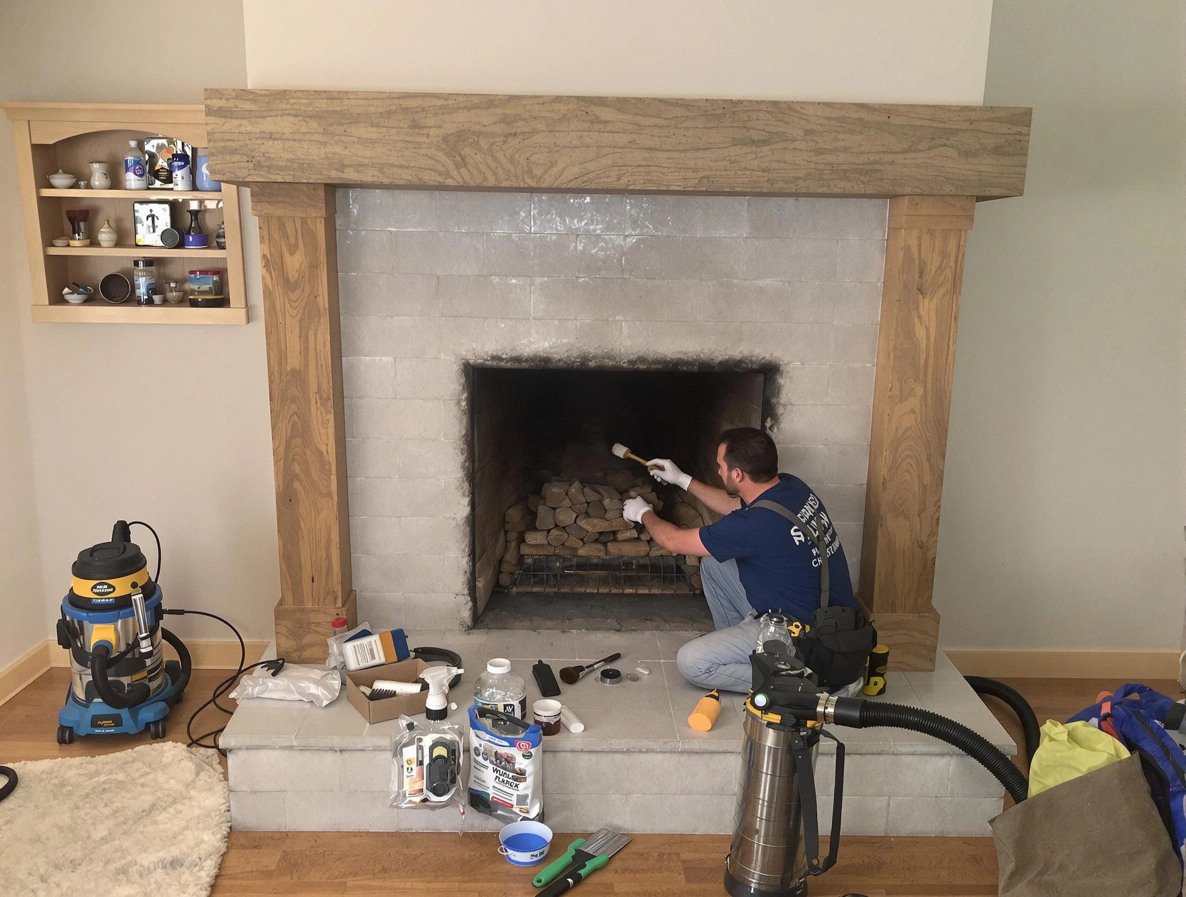 Detailed creosote removal process by Senoia Chimney Sweep in Senoia, GA
