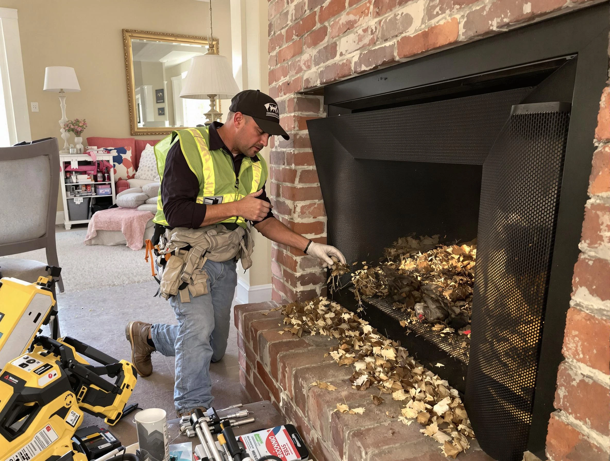 Safe screening installation by Senoia Chimney Sweep in Senoia, GA