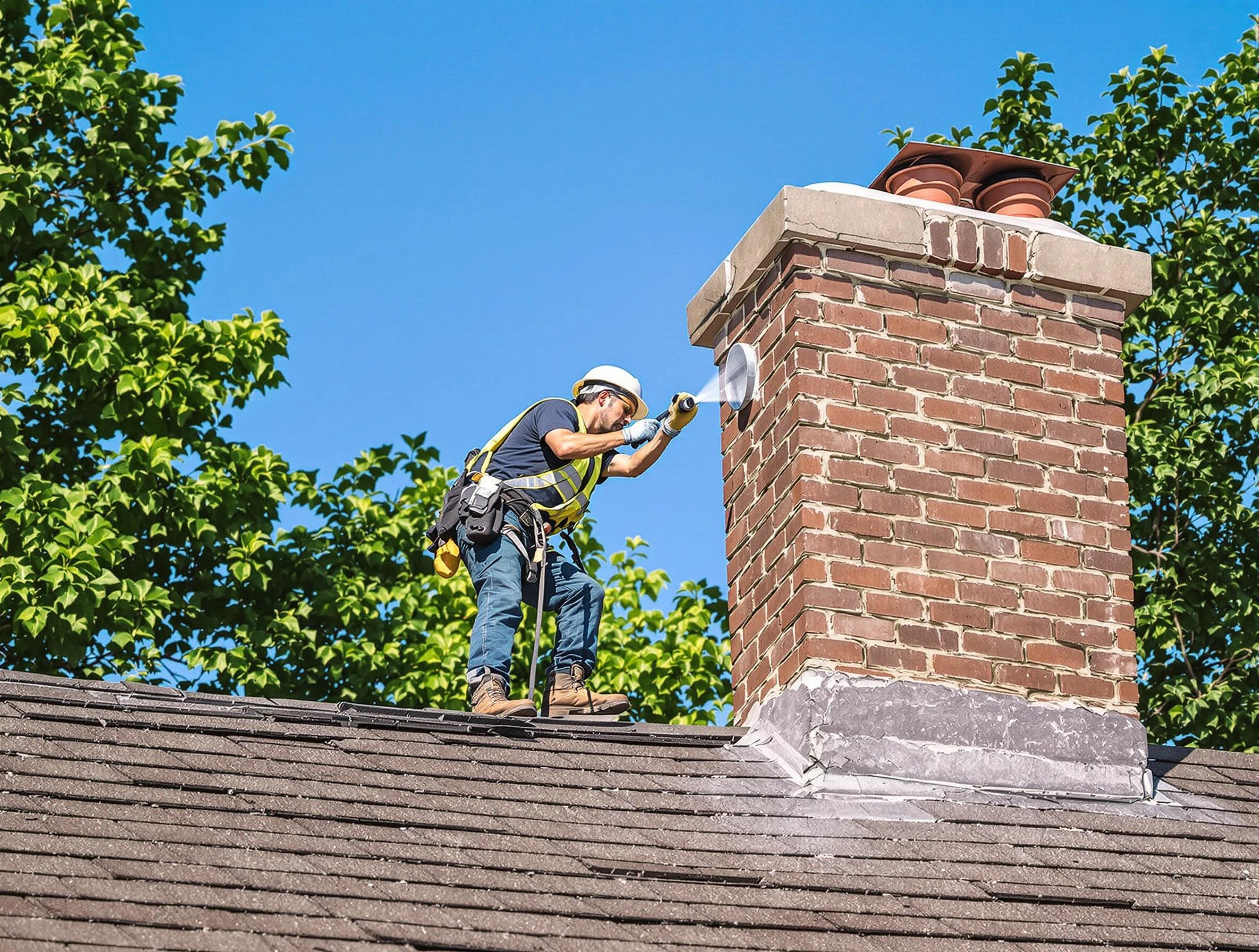 Senoia Chimney Sweep performing an inspection with advanced tools in Senoia, GA