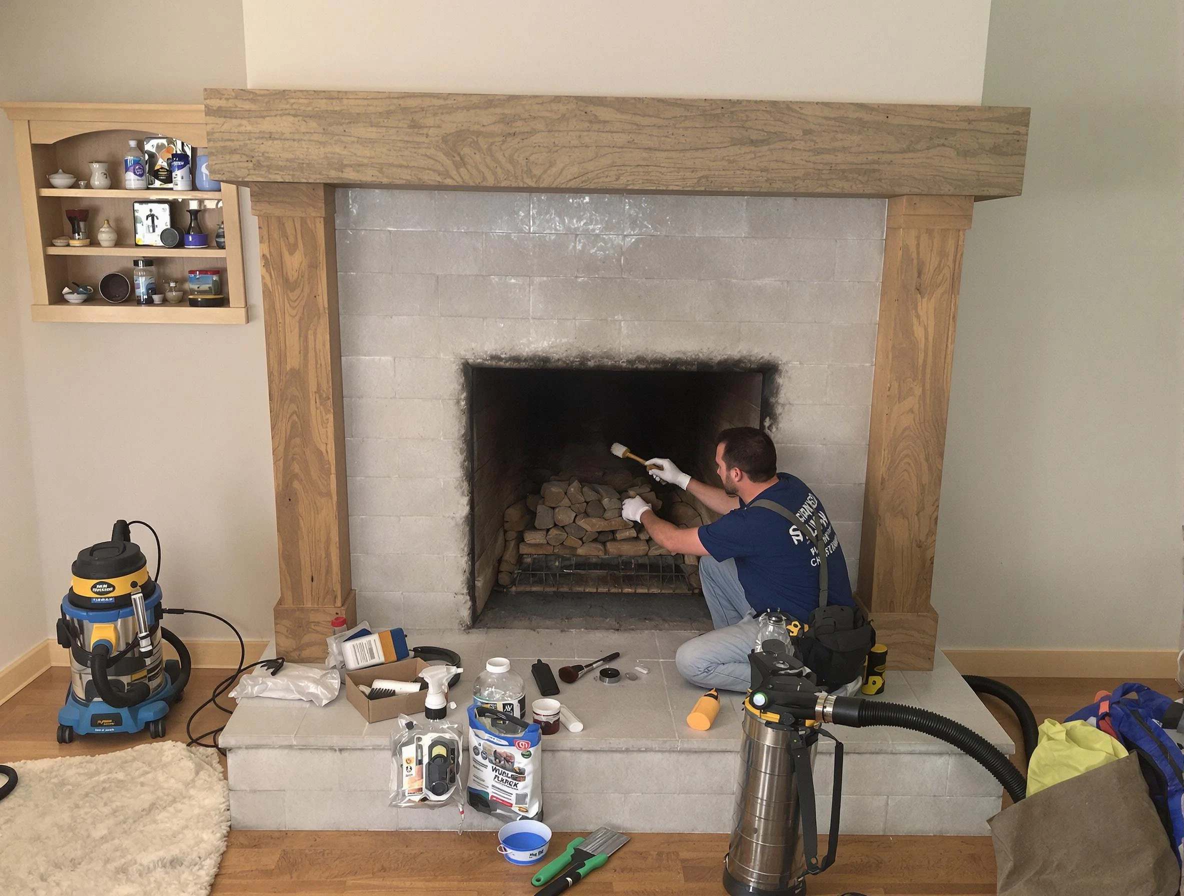 Detailed creosote removal process by Senoia Chimney Sweep in Senoia, GA